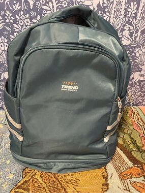 Waterproof Backpack in Dark Teal with Shoe Pocket